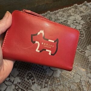RADLEY LONDON "Shadow" Medium Bi-Fold Wallet Red